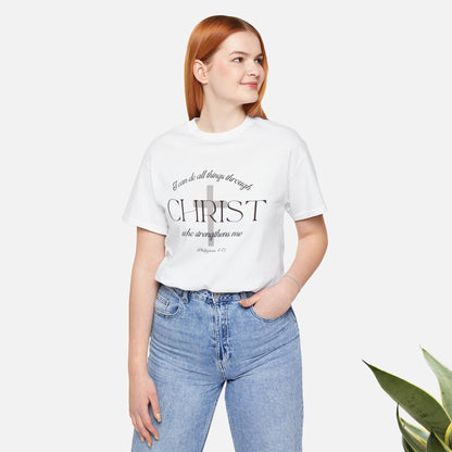 Filipenses 4:13 Camiseta de algodón unisex