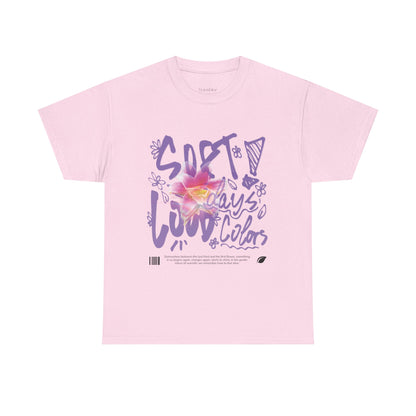 "Soft Days, Loud Colors" Spring Cotton Tee