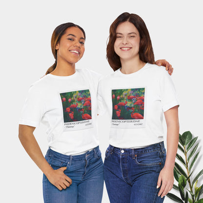 Flamingo Art Tee - Unisex Short Sleeve Cotton Shirt