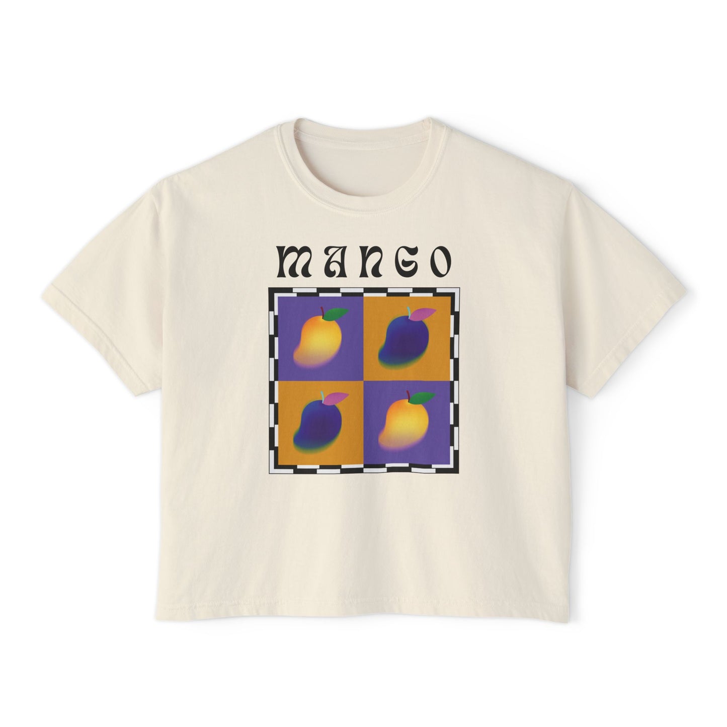 Camiseta Mango Chess Bosy, edición frutas 