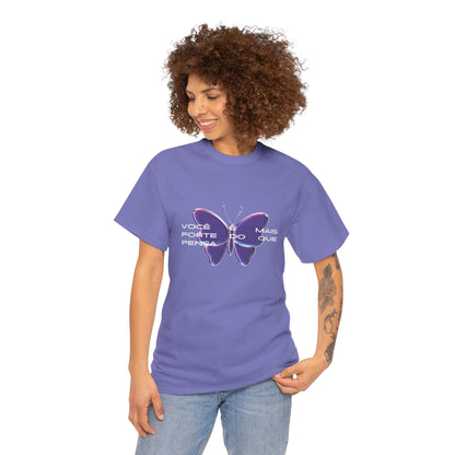 Stronger Than You Think, Motivational Phrase Cotton T-shirt