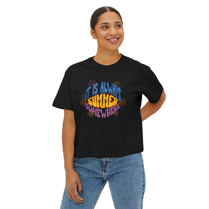 Always Summer Somewhere Women's Boxy Tee