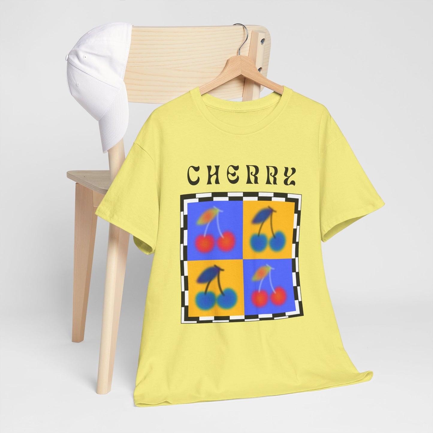 Camiseta de Ajedrez de Cereza, Edición Frutas 