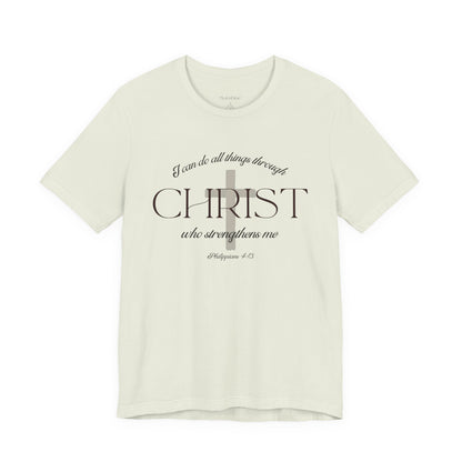 Filipenses 4:13 Camiseta de algodón unisex