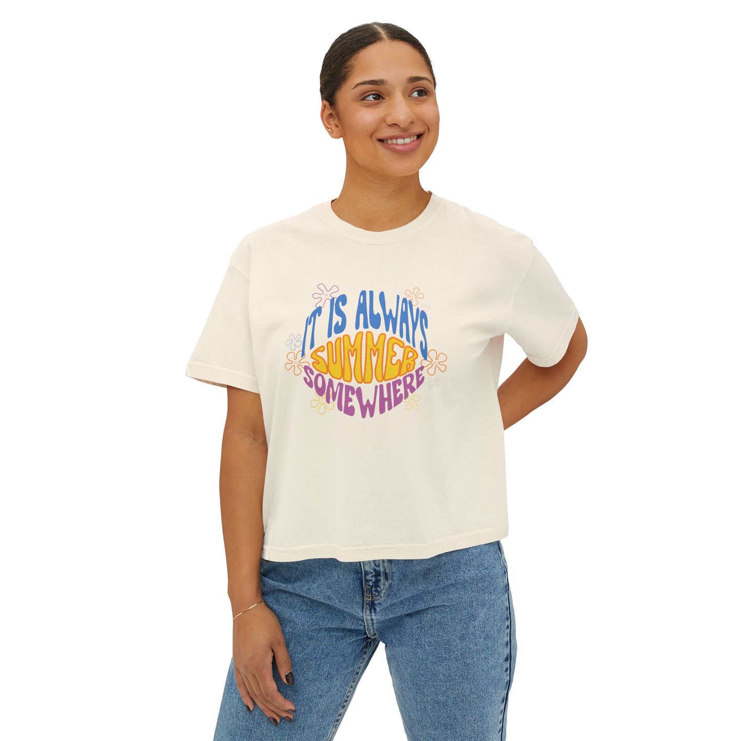 Always Summer Somewhere Women's Boxy Tee