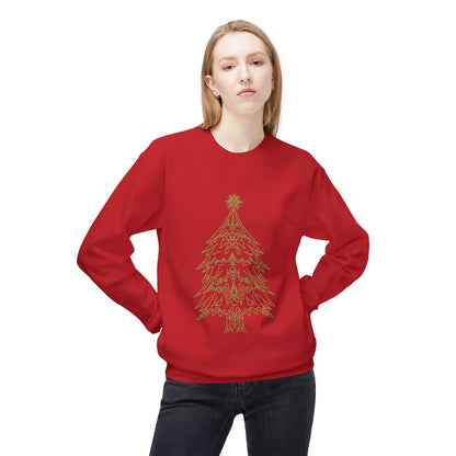 Christmas Tree Fleece Crewneck Sweatshirt