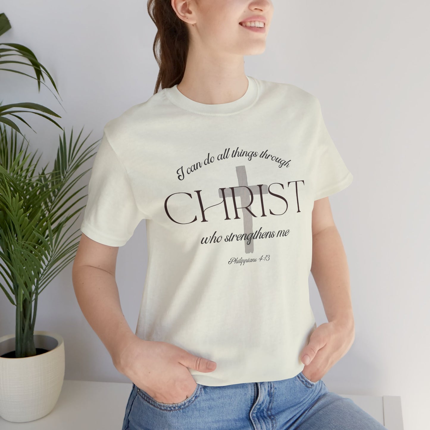 Filipenses 4:13 Camiseta de algodón unisex