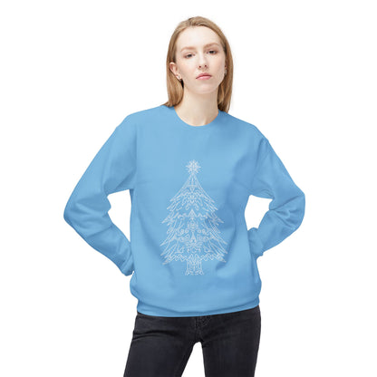 Christmas Tree Fleece Crewneck Sweatshirt