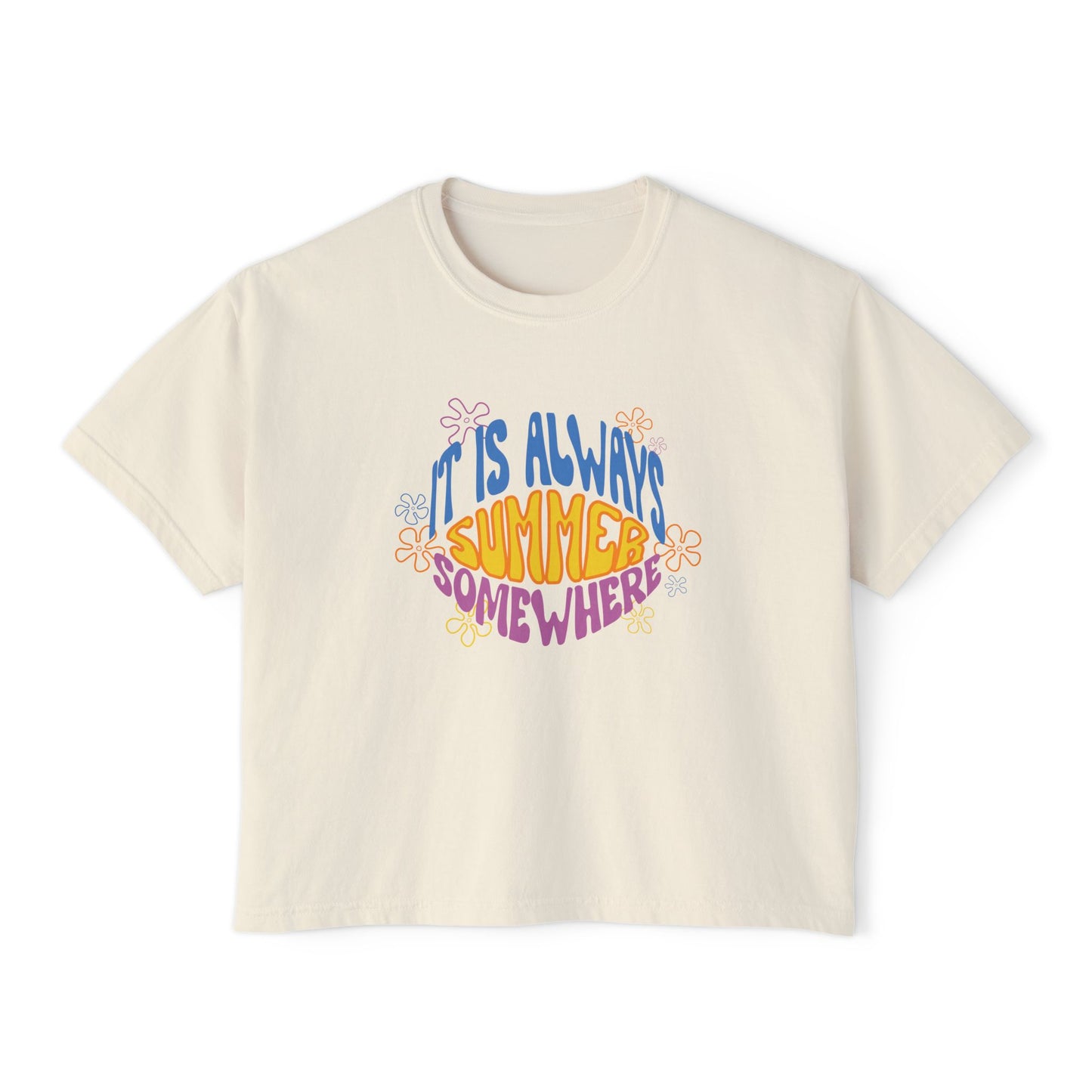 Always Summer Somewhere Women's Boxy Tee