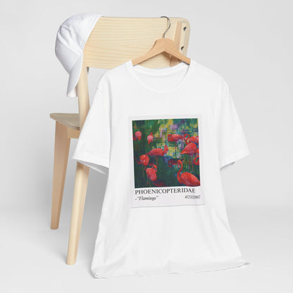 Flamingo Art Tee - Unisex Short Sleeve Cotton Shirt