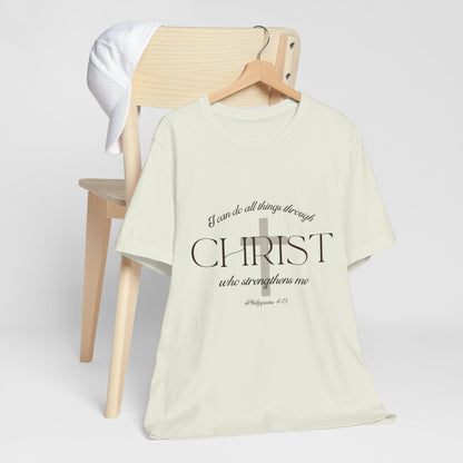 Filipenses 4:13 Camiseta de algodón unisex
