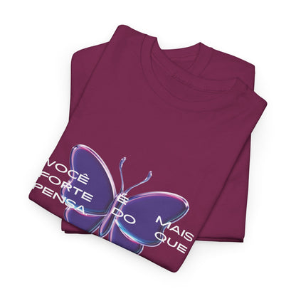 Stronger Than You Think, Motivational Phrase Cotton T-shirt