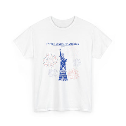 Camiseta unisex de algodón de la Estatua de la Libertad 