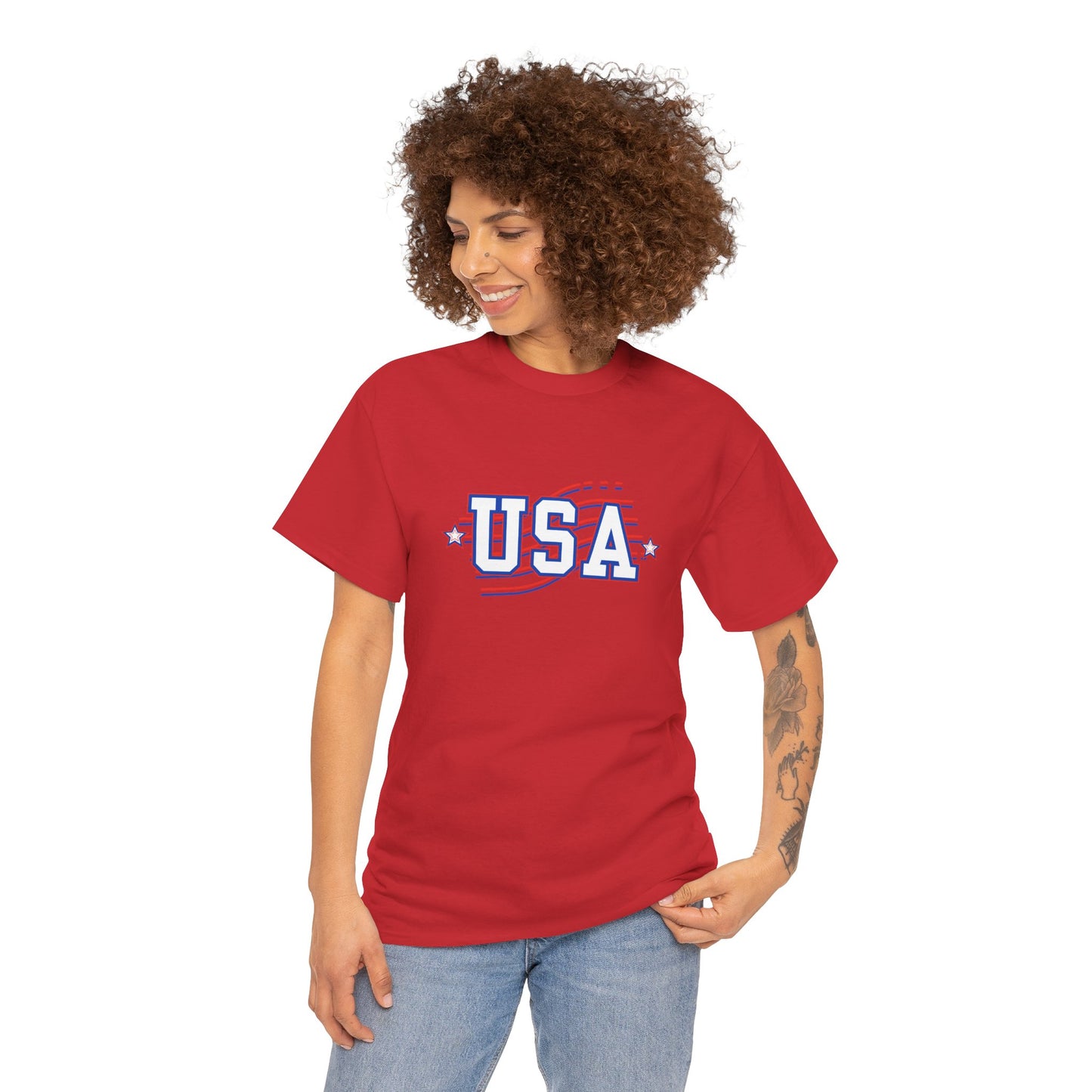 USA Patriotic Cotton T-shirt