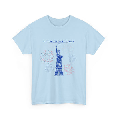 Camiseta unisex de algodón de la Estatua de la Libertad 