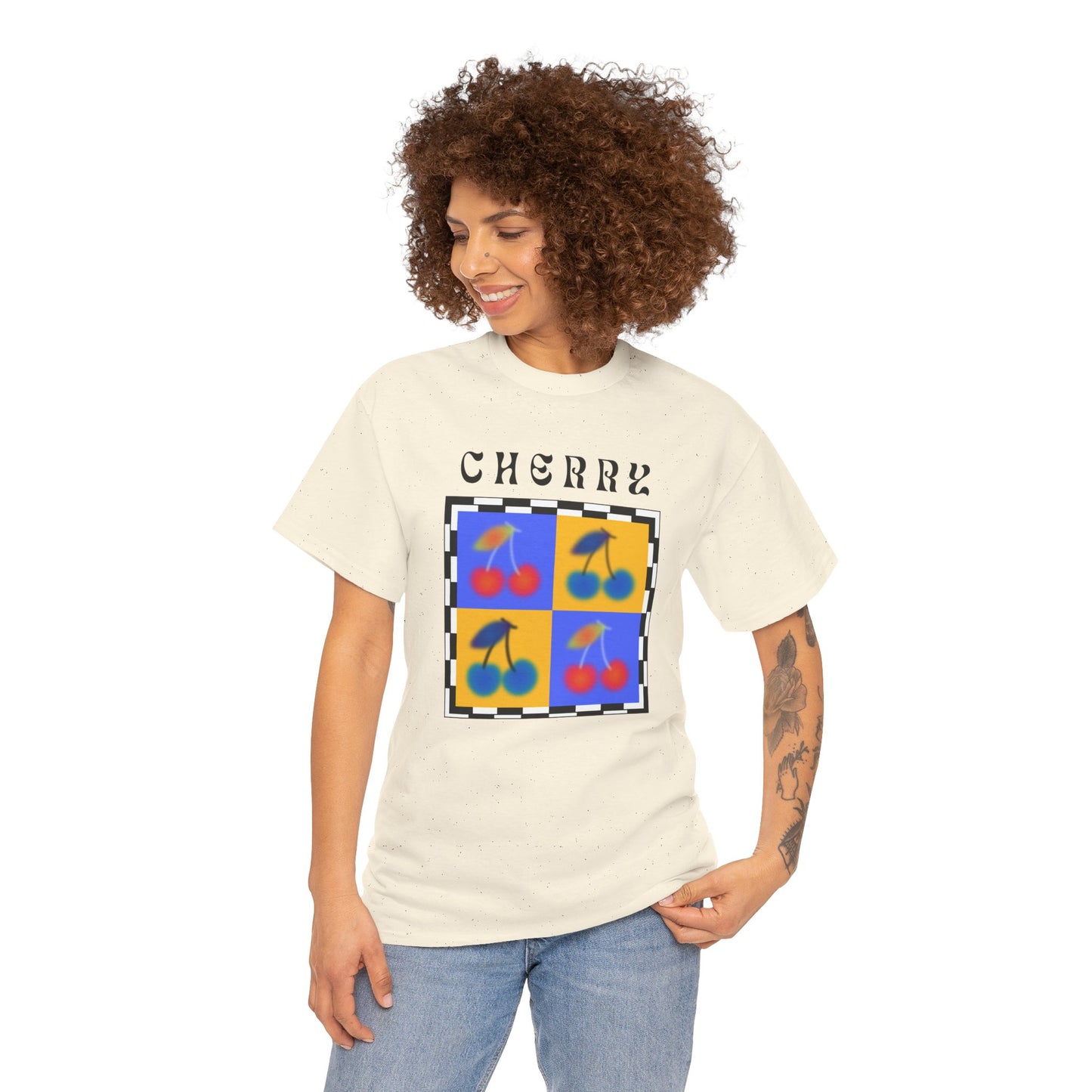 Camiseta de Ajedrez de Cereza, Edición Frutas 