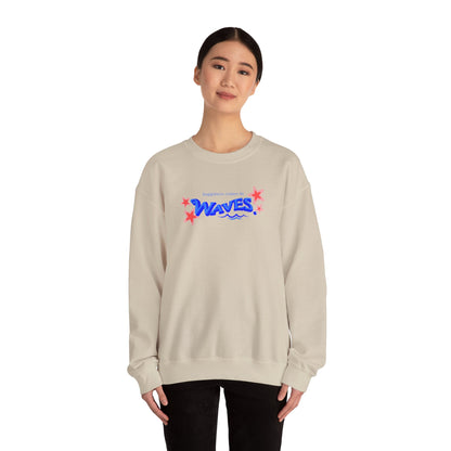 Sudadera informal con diseño de ondas relajantes 