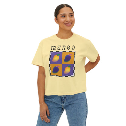 Camiseta Mango Chess Bosy, edición frutas 