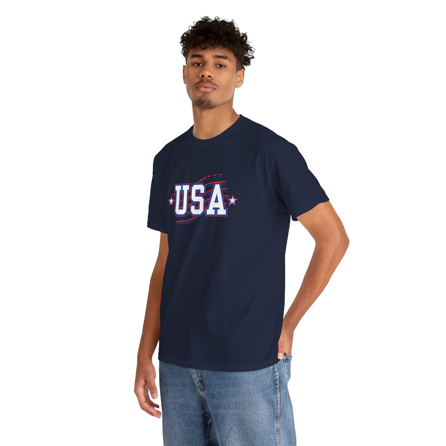 Camiseta de algodón patriótica de EE. UU. 