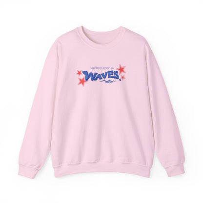 Sudadera informal con diseño de ondas relajantes 