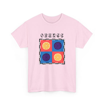 Camiseta de ajedrez naranja, edición frutas 