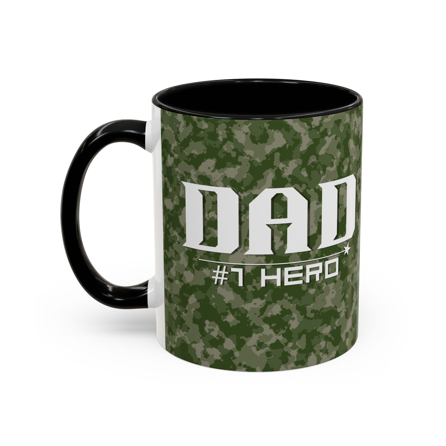 Dad #1 Hero Camo Accent Coffee Mug