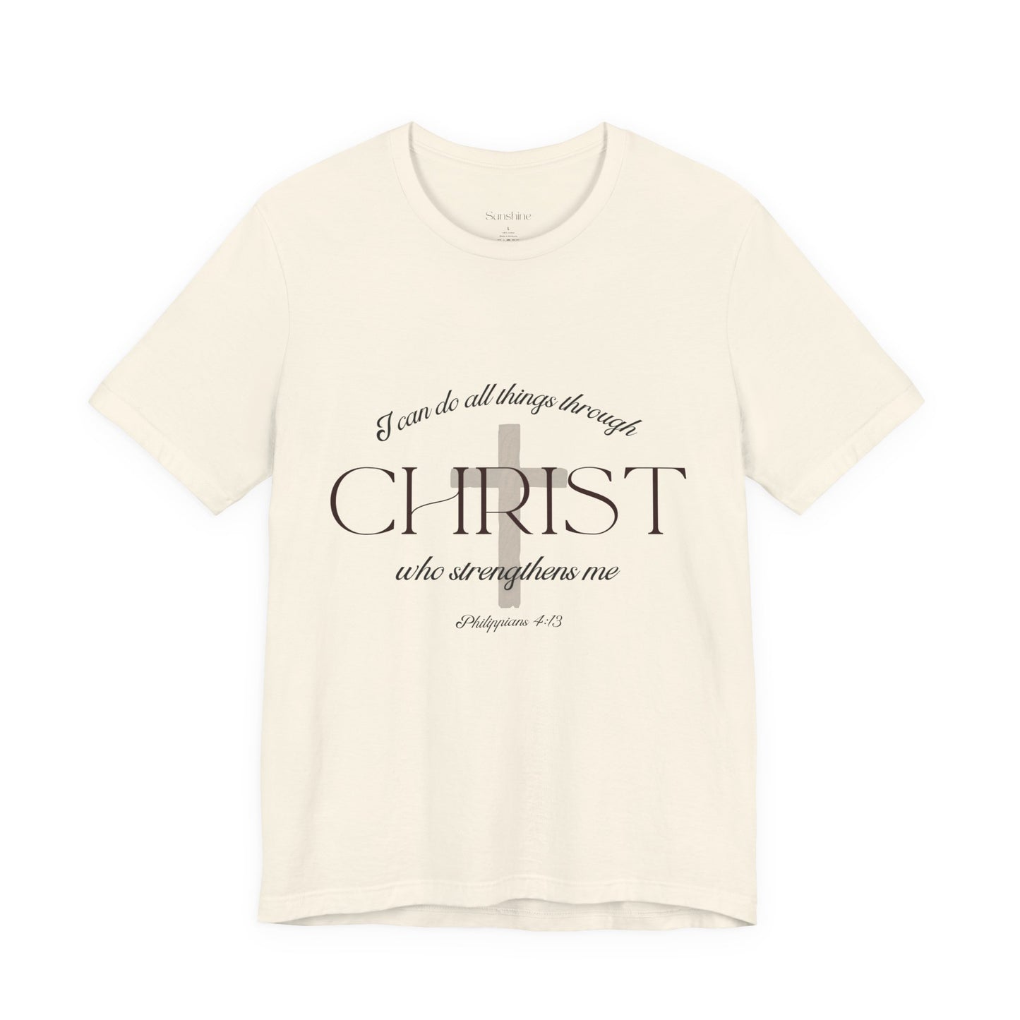 Filipenses 4:13 Camiseta de algodón unisex