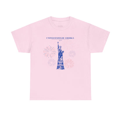 Unisex Statue of Liberty Cotton T-Shirt