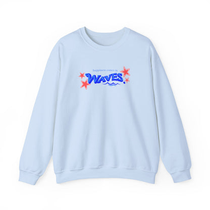 Sudadera informal con diseño de ondas relajantes 