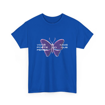 Stronger Than You Think, Motivational Phrase Cotton T-shirt