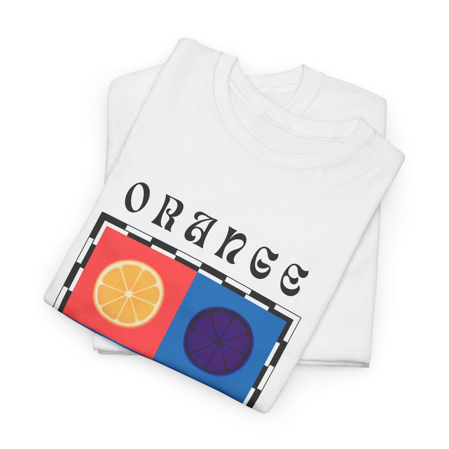 Camiseta de ajedrez naranja, edición frutas 