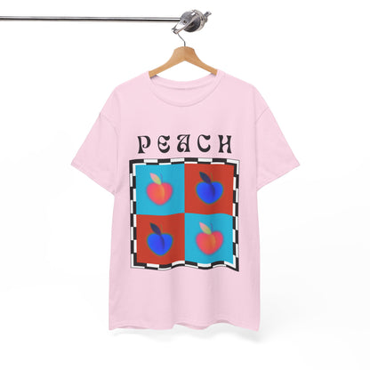 Camiseta de ajedrez de melocotón, edición de frutas