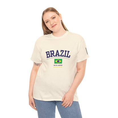 Casual Brazil Vintage Cotton T-shirt