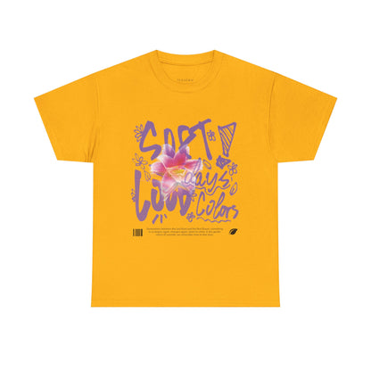 "Soft Days, Loud Colors" Spring Cotton Tee
