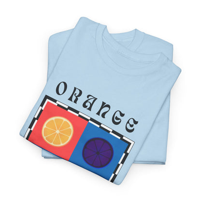 Camiseta de ajedrez naranja, edición frutas 