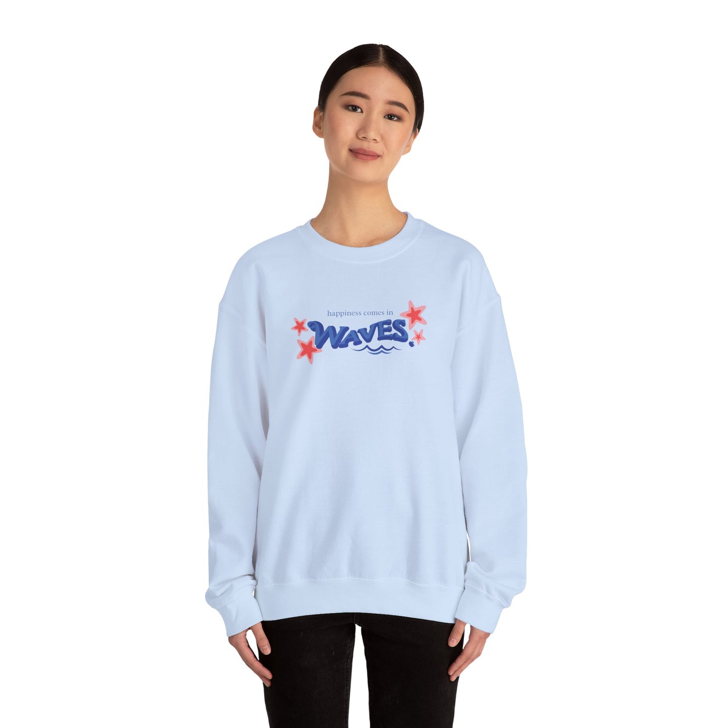 Sudadera informal con diseño de ondas relajantes 