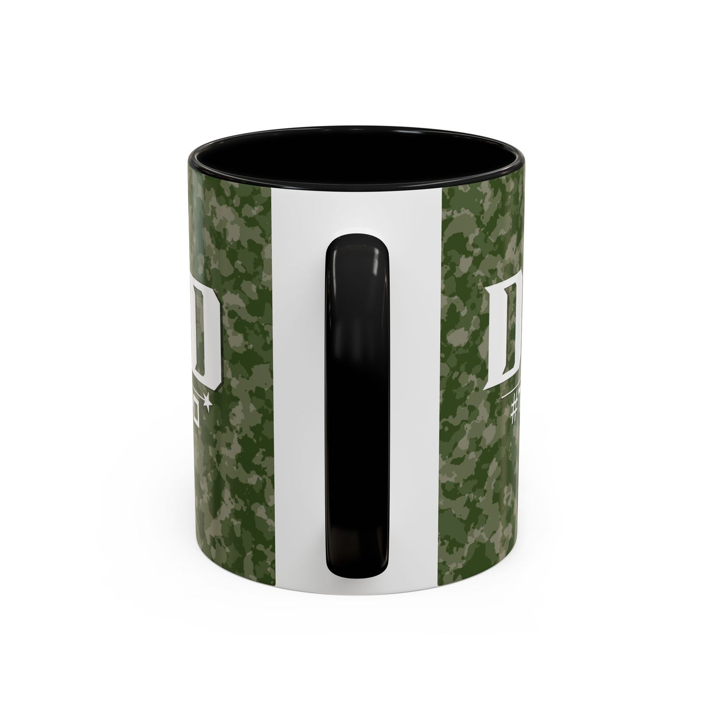 Dad #1 Hero Camo Accent Coffee Mug