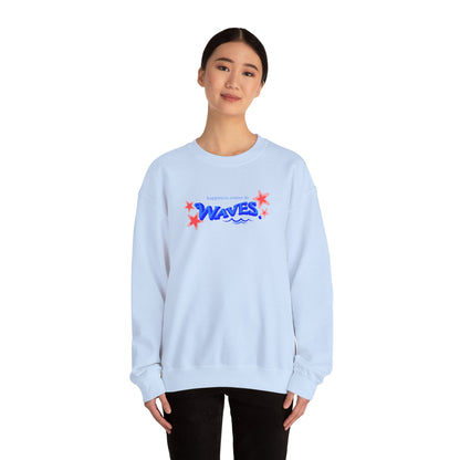 Sudadera informal con diseño de ondas relajantes 
