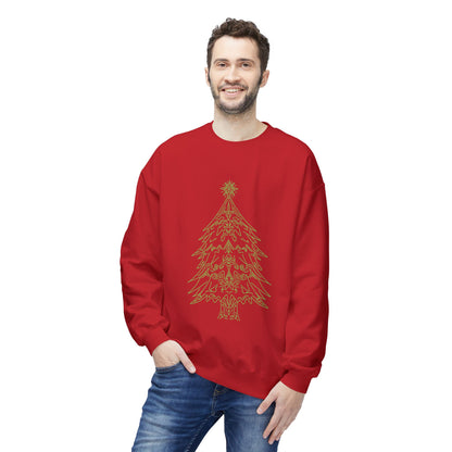 Christmas Tree Fleece Crewneck Sweatshirt