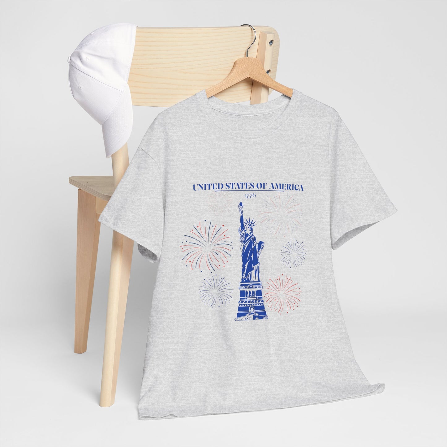 Camiseta unisex de algodón de la Estatua de la Libertad 