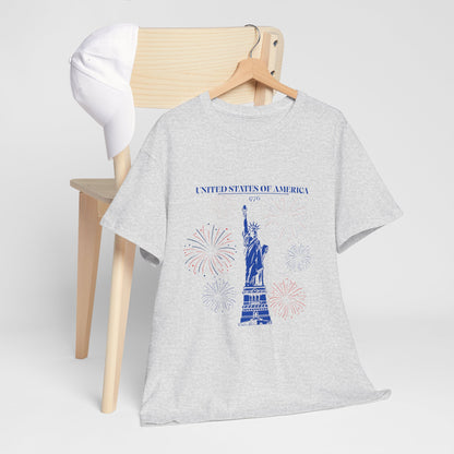 Camiseta unisex de algodón de la Estatua de la Libertad 