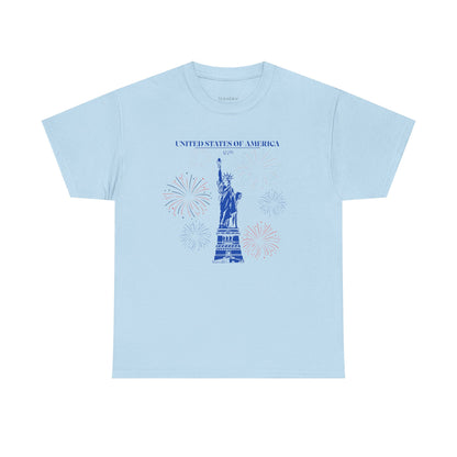 Unisex Statue of Liberty Cotton T-Shirt