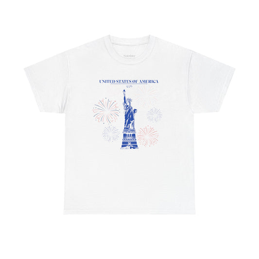 Unisex Statue of Liberty Cotton T-Shirt