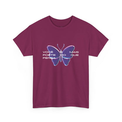 Stronger Than You Think, Motivational Phrase Cotton T-shirt