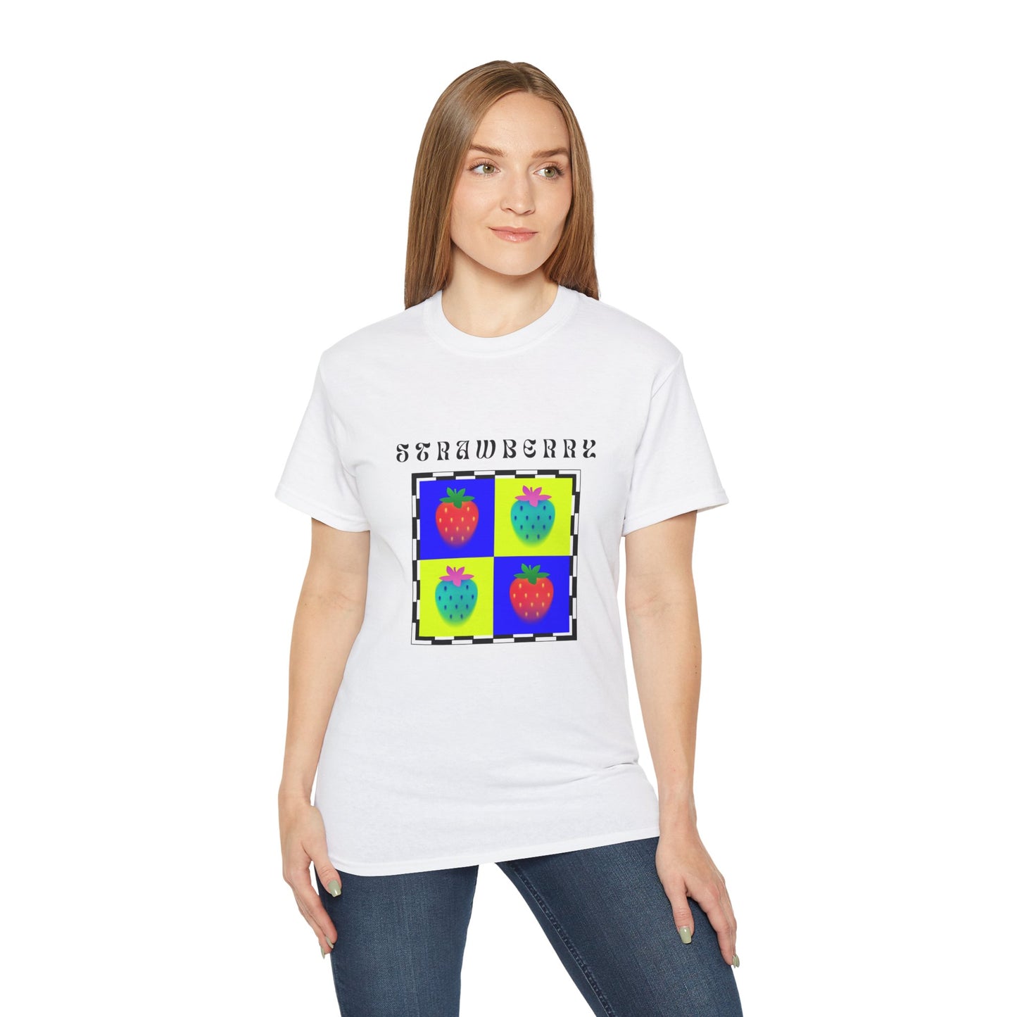 Camiseta de Ajedrez de Fresa, Edición Frutas 