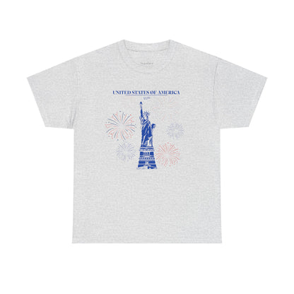 Unisex Statue of Liberty Cotton T-Shirt