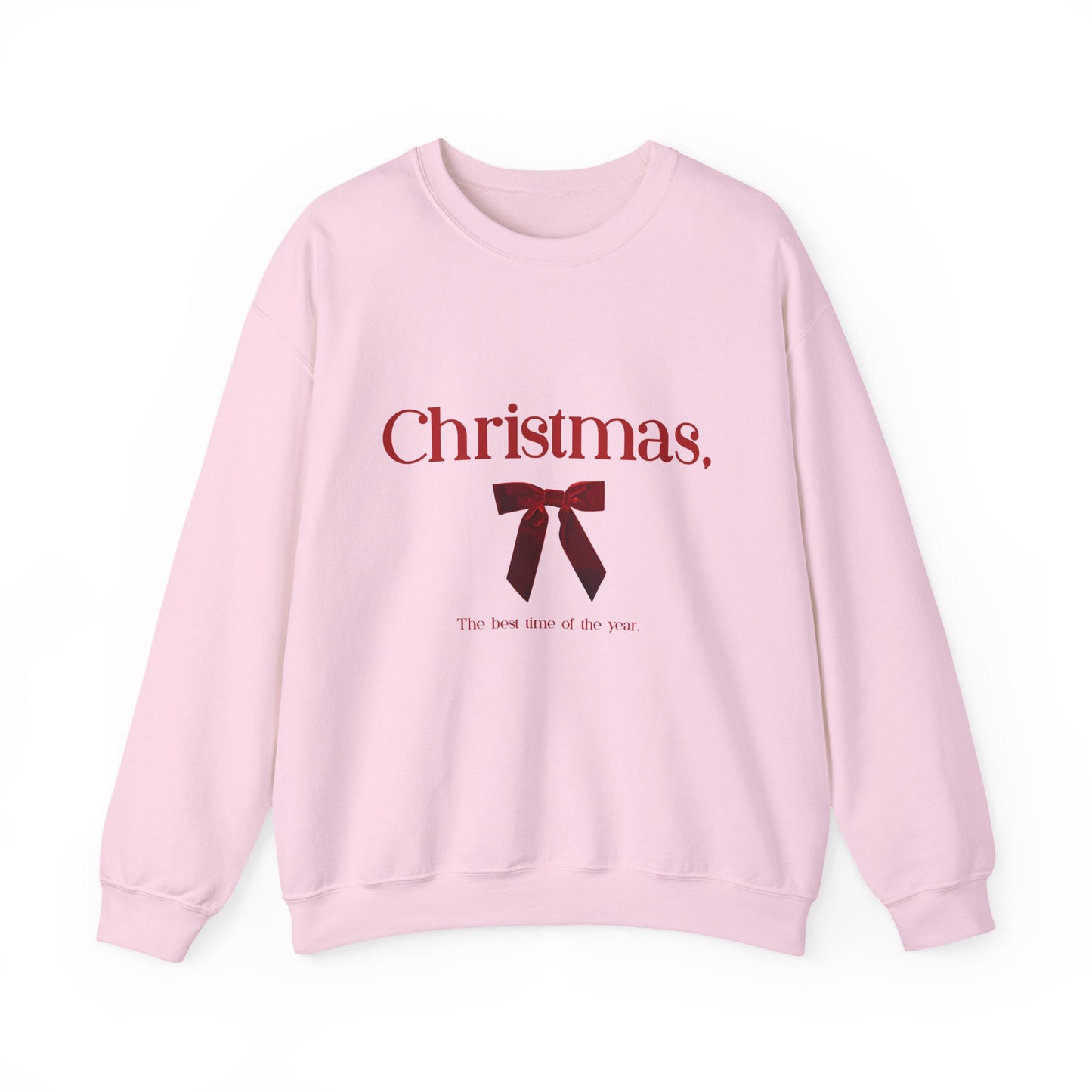 Christmas Red Ribbon Holiday Pullover