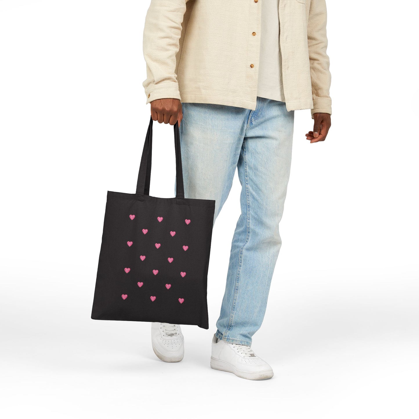 Bolsa de regalo de San Valentín con diseño de corazón rosa 