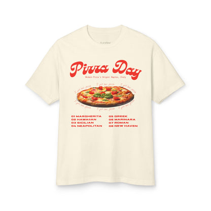 Pizza Day Retro Cotton T-shirt