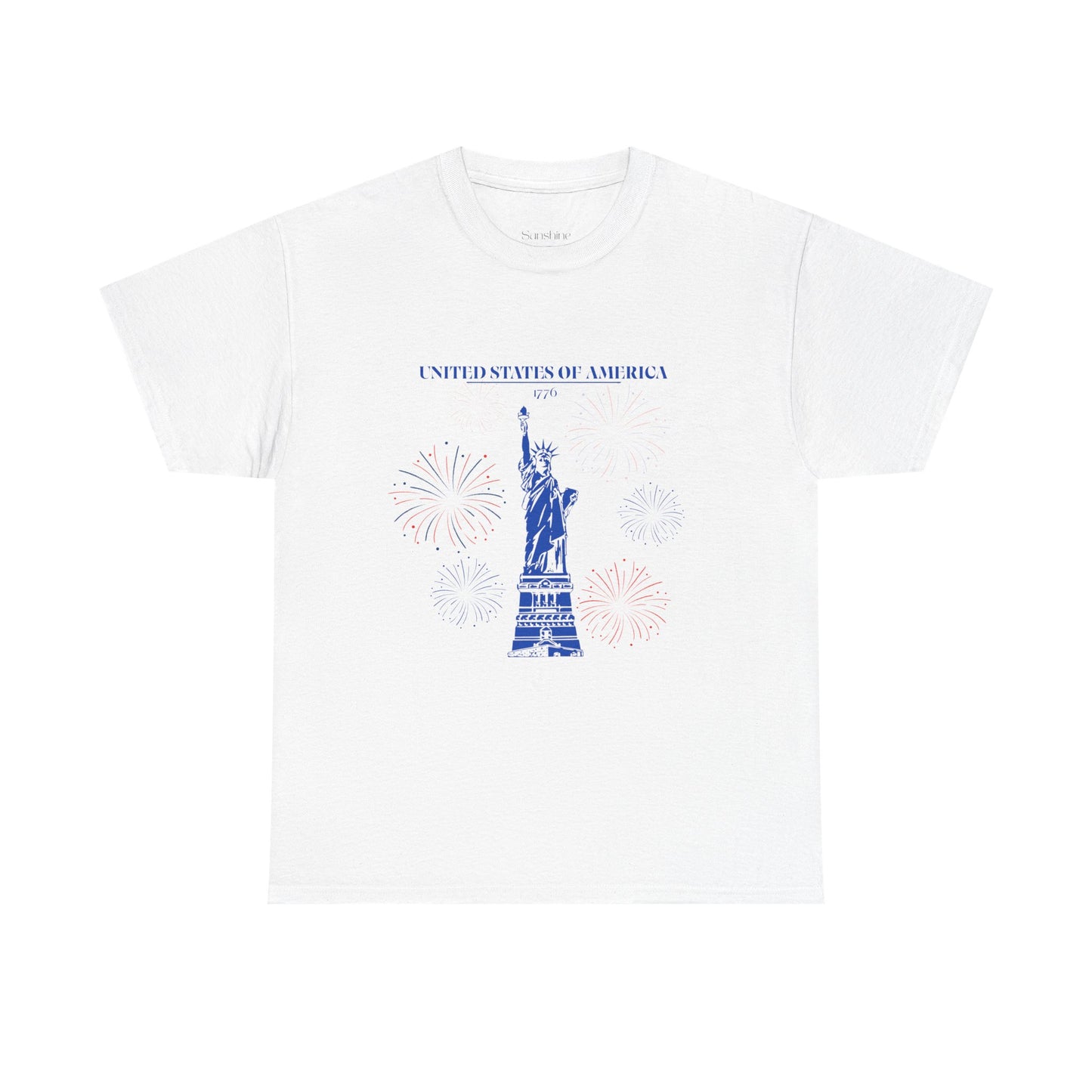 Camiseta unisex de algodón de la Estatua de la Libertad 